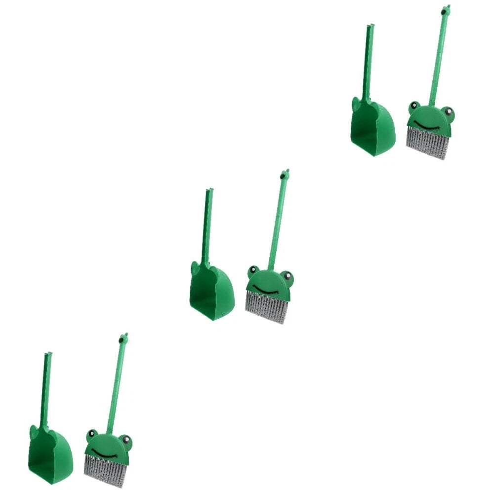 3 Sets Soft-haired Broom Child Baby Dustpan and Brush Home Kid's