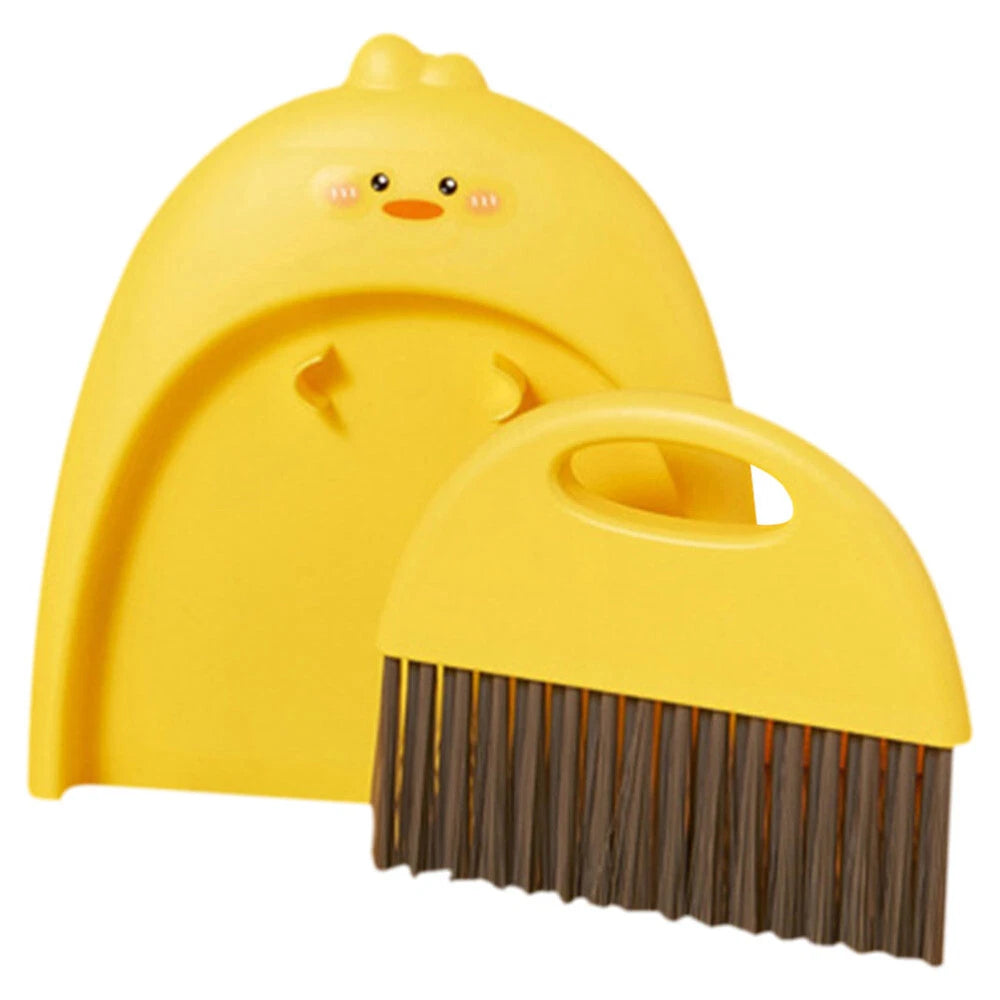 3 Sets Dustpan and Brush Set, Small Mini Scrubber, Dustpan,-