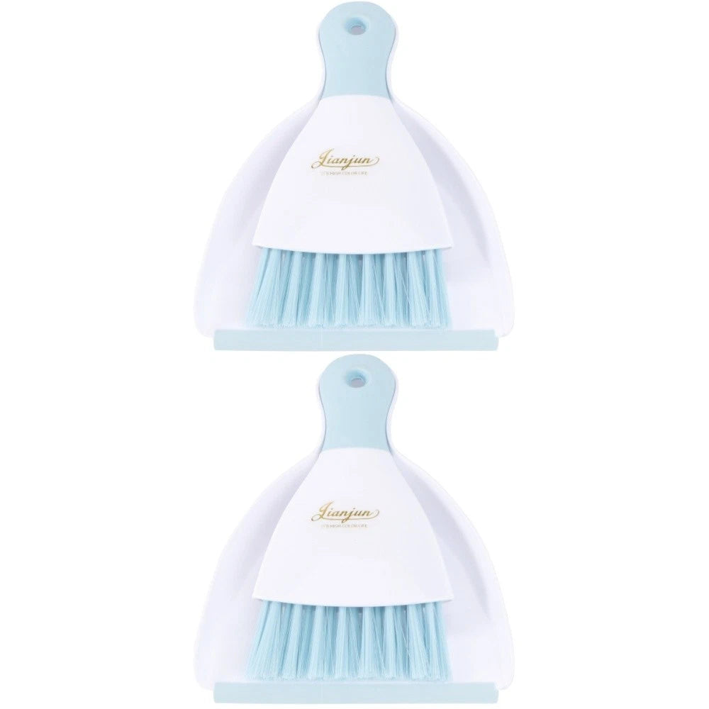 2 Pieces Convenient Small Dustpan Set Desktop Cleaner Household Supplies