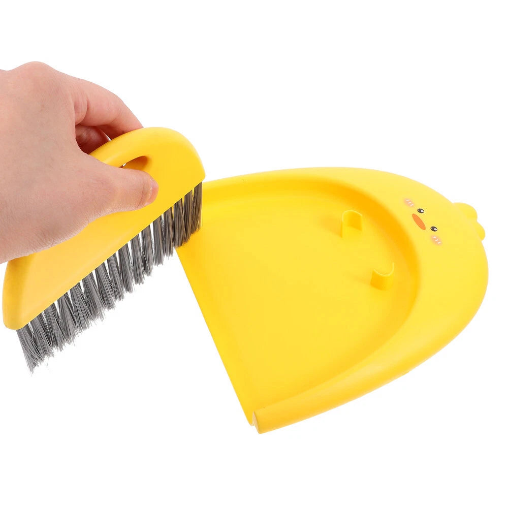 2 Sets Small Broom and Dustpan, Cleaning Kit, Cute-