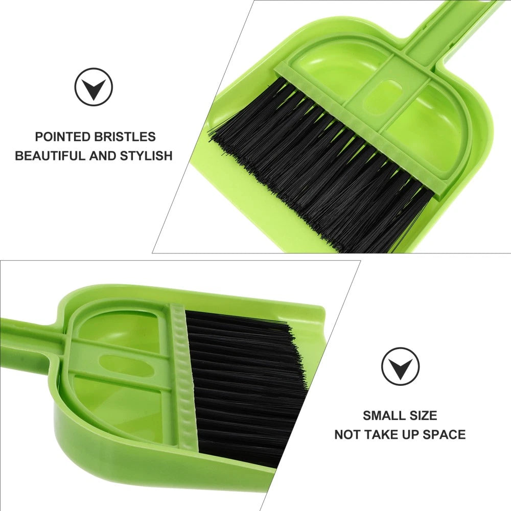 4 PCS Cleaning Brush Set Child Gadgets for Home Dustpan and Broom