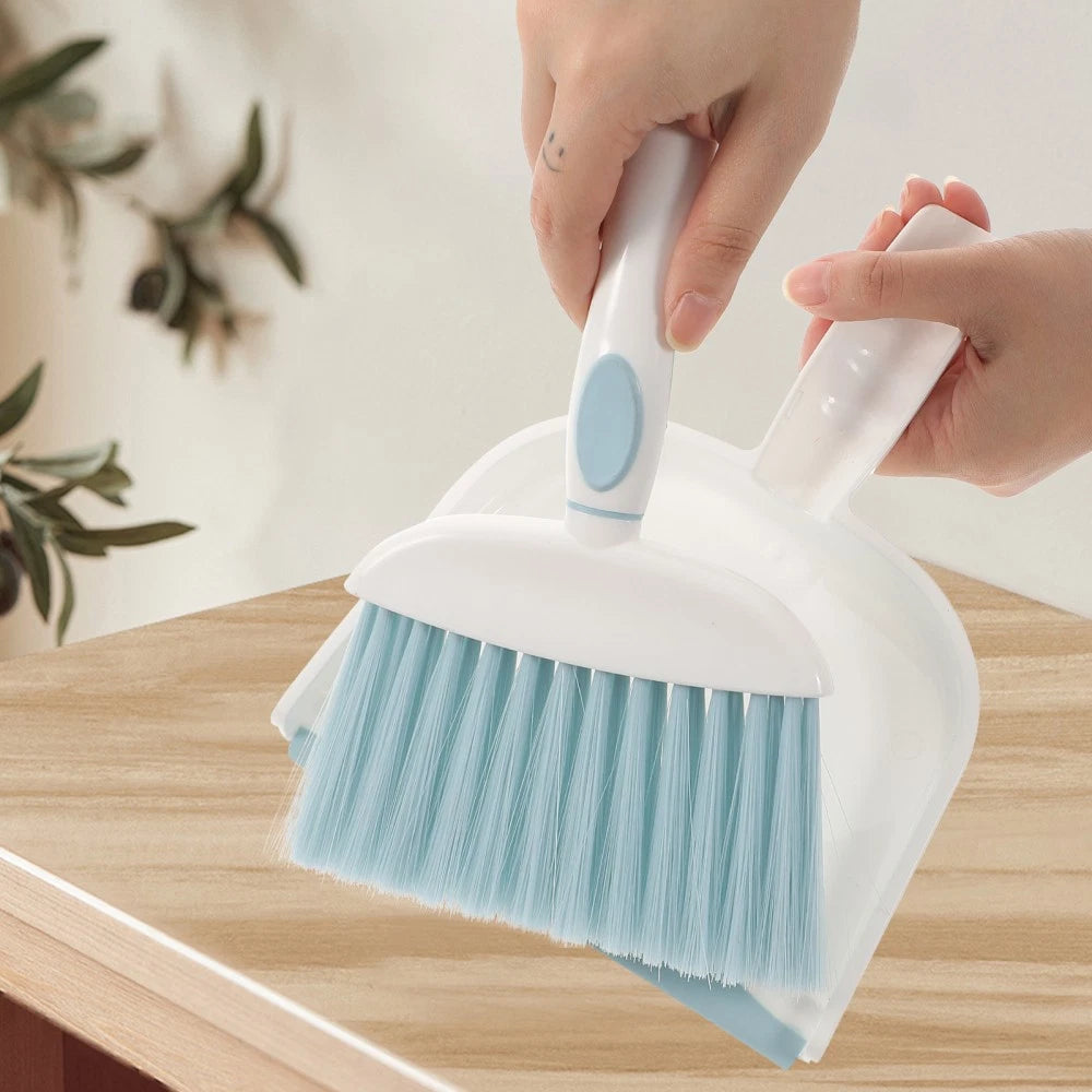 3 Sets Cleaning Kit Toddler Household Tools Mini Hand Broom Dustpan