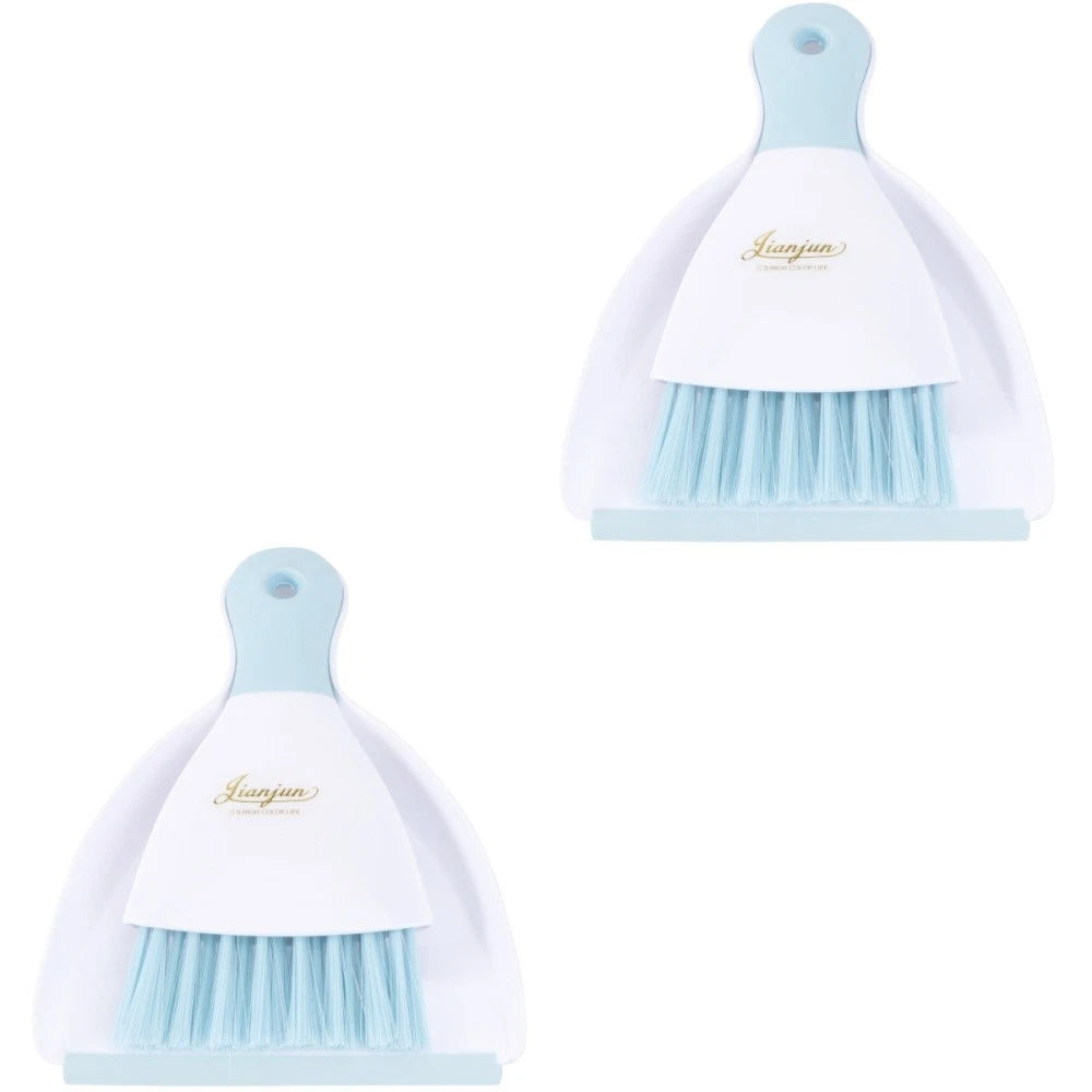 2 Pieces Convenient Small Dustpan Set Desktop Cleaner Household Supplies