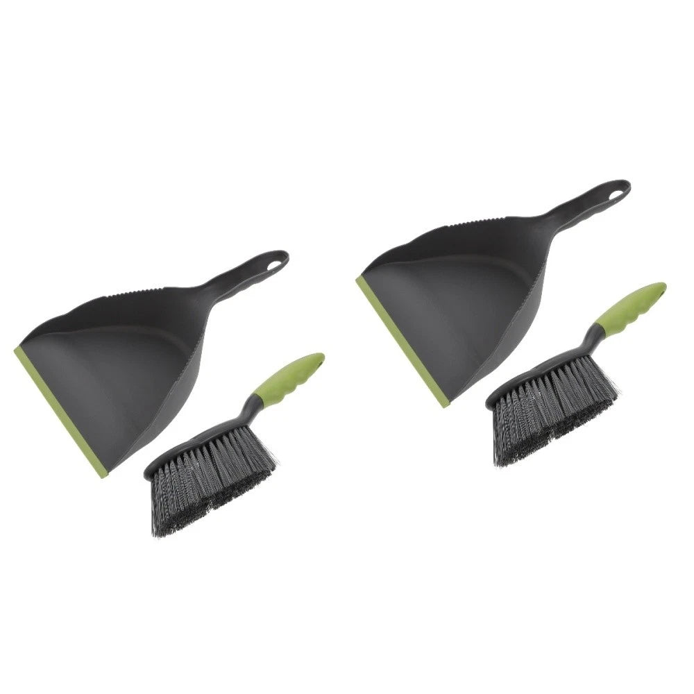 2 Sets  of Household  Dustpan and Broom Compact Home and Desktop Cleaning Tool