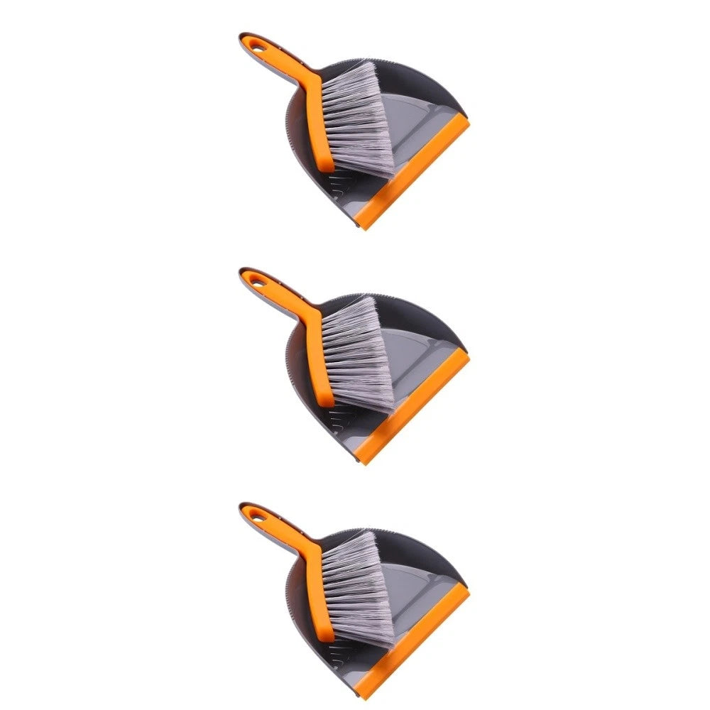 3 Pieces Mini Broom Set Dust Pan and Brushes Desktop Dustpan Small