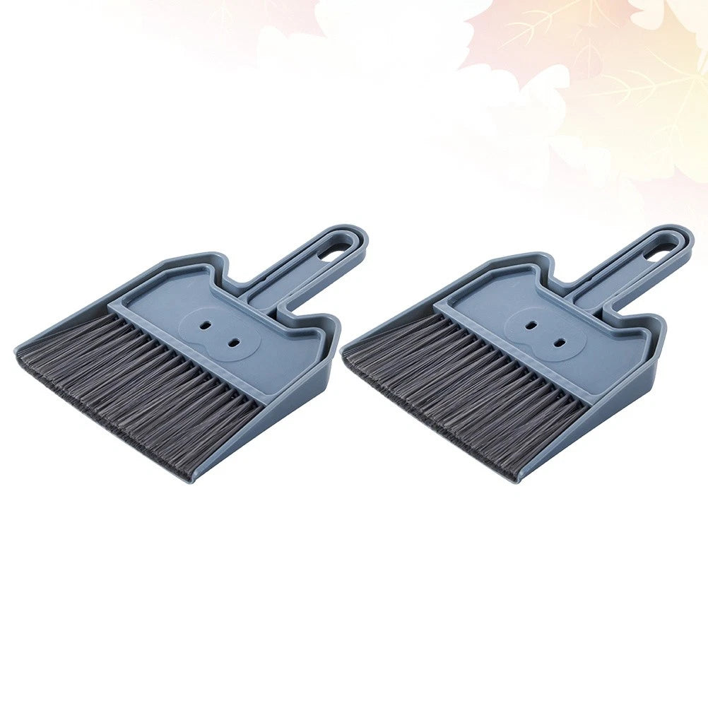 2 Sets Keyboard Cleaning Brush Home Desktop Mini Broom And Dustpan-