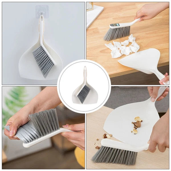 2 Sets Desktop Cleaning Kit Products for Home Broom Dustpan Combination