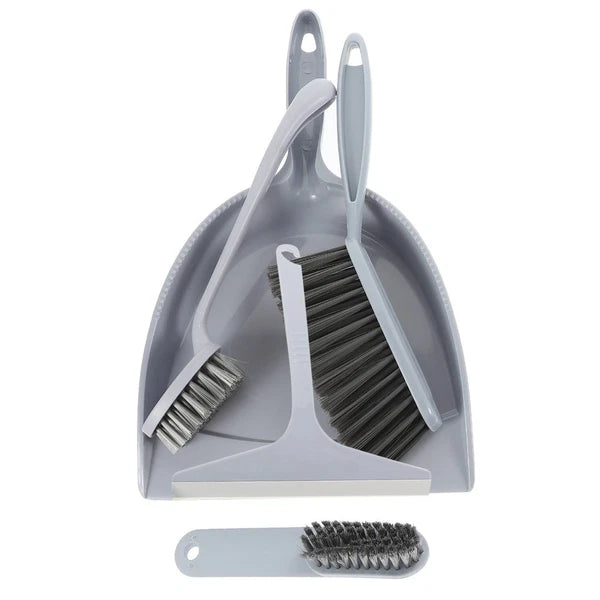 5Pcs Mini Desktop Sweep Cleaning Brush Small Broom Dustpan Set for Home Office