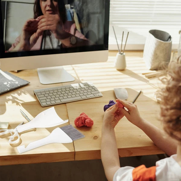 3 Sets Mini Dustpan Broom Desktop Small Cleaner Home Cleaning Gadgets