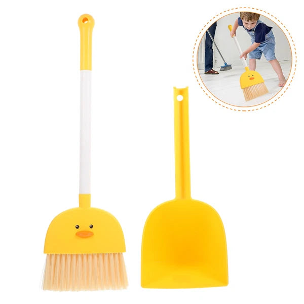 4 Sets Children's Broom and Dustpan Baby Kids Childrens Brush Kit