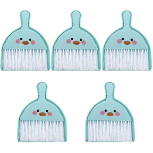 5 Sets Mini Broom Duster for Car Air Vent Small Brush and Dustpan