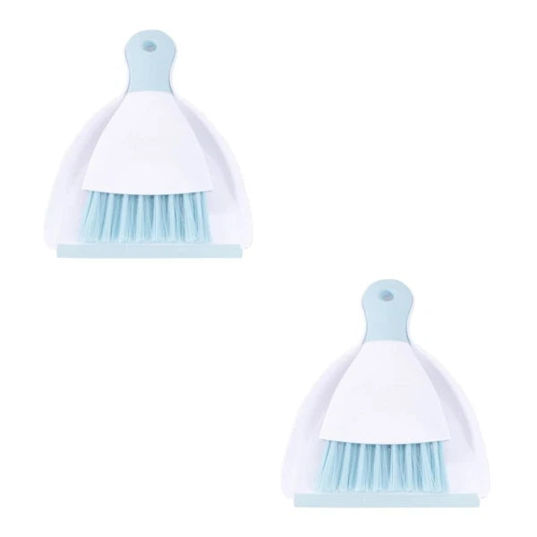 2 Pieces Convenient Small Dustpan Set Desktop Cleaner Household Supplies