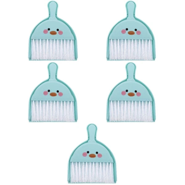 5 Sets Mini Broom Duster for Car Air Vent Small Brush and Dustpan