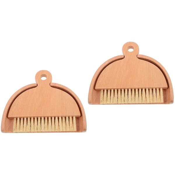 2 Sets Keyboard Cleaning Broom, Dustpan, Table Brush Set, Dining Table,-