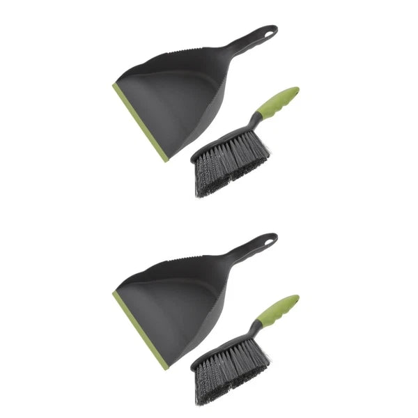 2 Sets  of Household  Dustpan and Broom Compact Home and Desktop Cleaning Tool