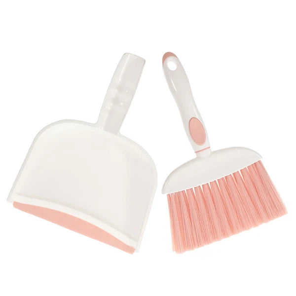 2 Sets Small Broom, Dustpan Set, Table Broom, Broom, Brush and-