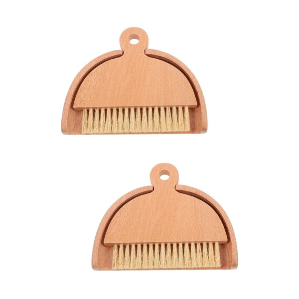 2 Sets Keyboard Cleaning Broom, Dustpan, Table Brush Set, Dining Table,-