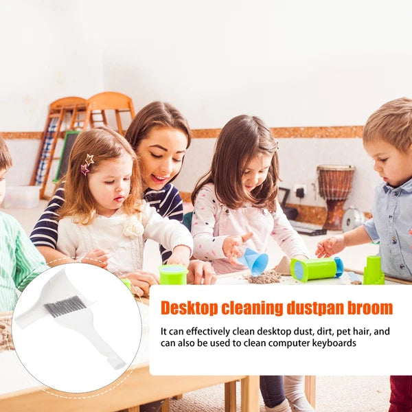 3 Sets Mini Dustpan Broom Table Cleaning Kit Small Hand Brush for