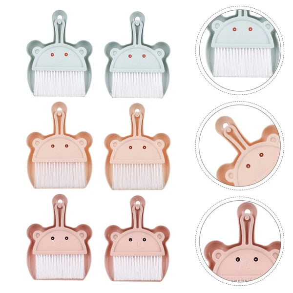 6 Sets Desktop Cleaning Broom Mini and Dustpan Keyboard Brush Cleaner