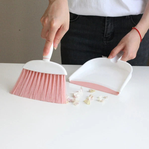 2 Sets Small Broom, Dustpan Set, Table Broom, Broom, Brush and-