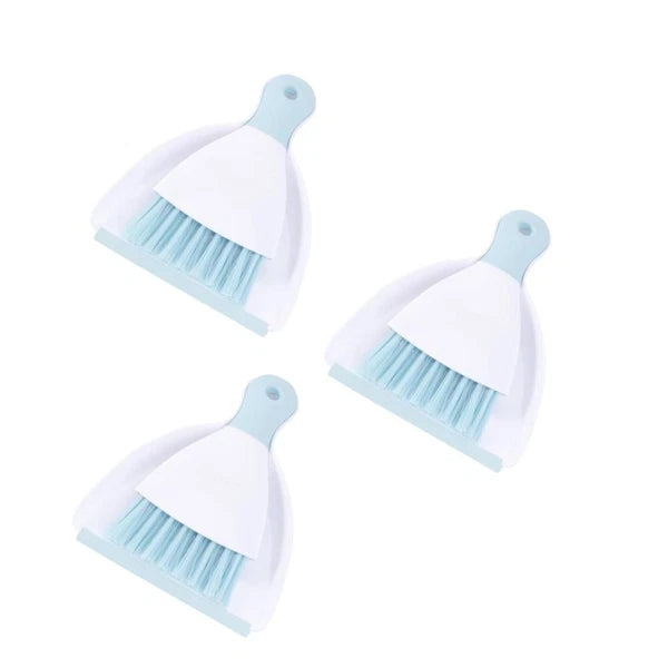 3 PCS Convenient Small Dustpan Set Cleaning Broom Desktop Cleaner
