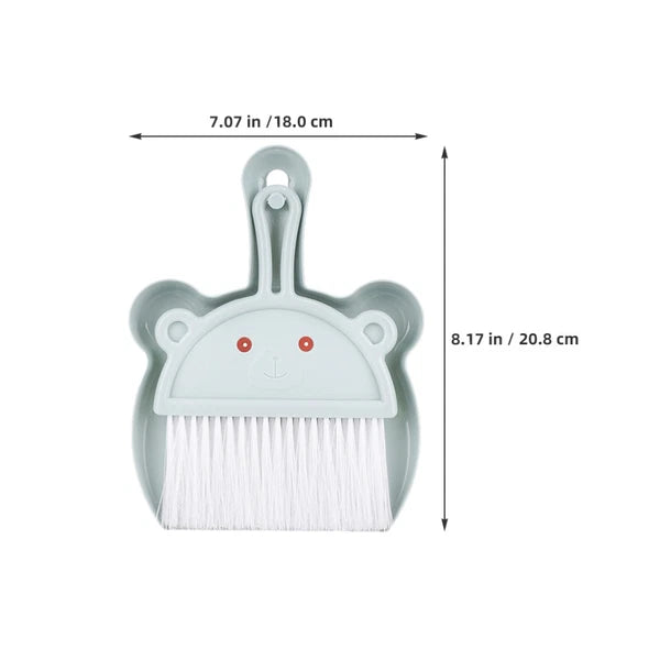 6 Sets Desktop Cleaning Broom Mini Dust Pan and Brush Handheld Duster