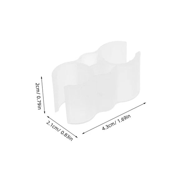 2pcs Double Pipe Clip Dustpan-Broom Coupling Clip Cleaning Set Connector