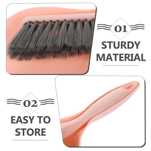 4 Sets Desktop Cleaning Broom Dustpan and Brush Multi-function Mini