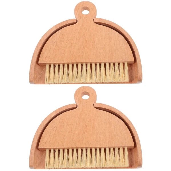 2 Sets Keyboard Cleaning Broom, Dustpan, Table Brush Set, Dining Table,-