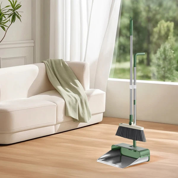 2pcs Double Pipe Clip Dustpan-Broom Coupling Clip Cleaning Set Connector