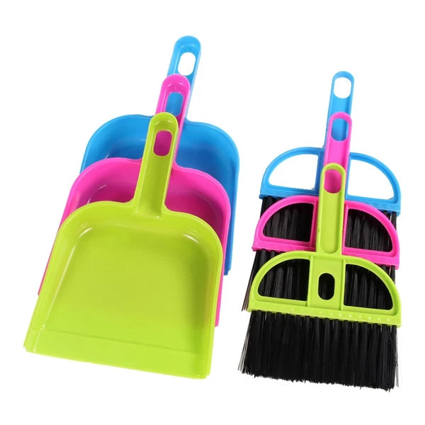 6 Sets Keyboard Cleaning Mini Sweeping Brush Mini Broom And Dustpan-
