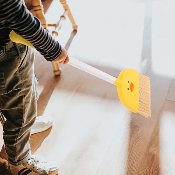 4 Sets Children's Broom and Dustpan Baby Kids Childrens Brush Kit