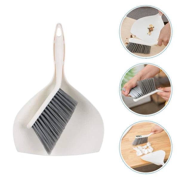 2 Sets Desktop Cleaning Kit Products for Home Broom Dustpan Combination
