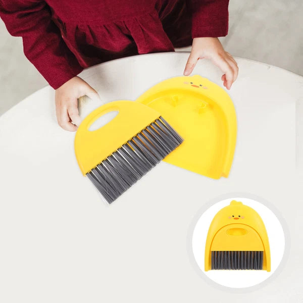 2 Sets Small Broom and Dustpan, Cleaning Kit, Cute-