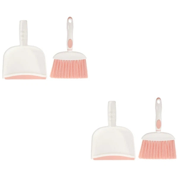 2 Sets Small Broom, Dustpan Set, Table Broom, Broom, Brush and-