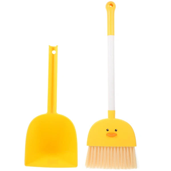 4 Sets Children's Broom and Dustpan Baby Kids Childrens Brush Kit