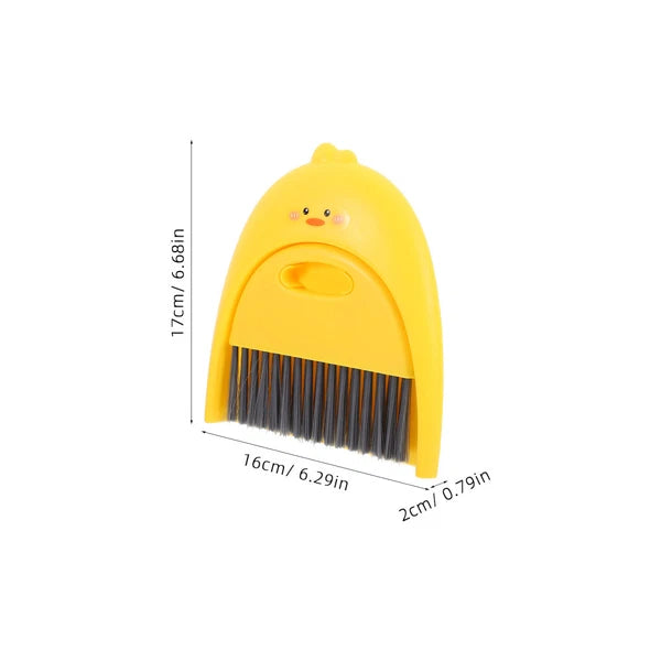 2 Sets Small Broom and Dustpan, Cleaning Kit, Cute-