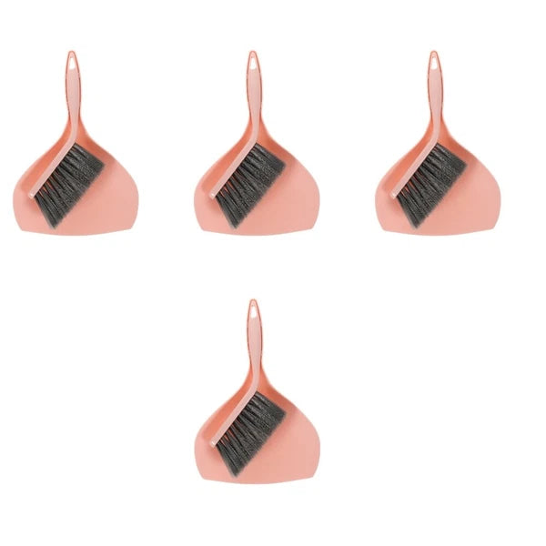 4 Sets Desktop Cleaning Broom Dustpan and Brush Multi-function Mini