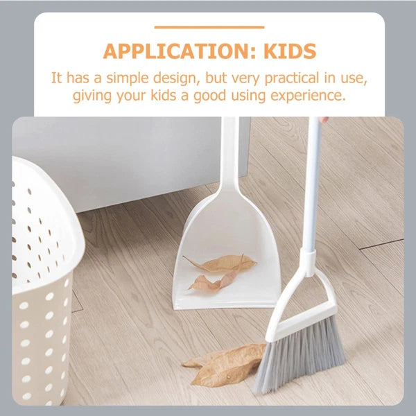 4 Pcs Small Broom and Dustpan Set Child Cleaning Supplies for Kids