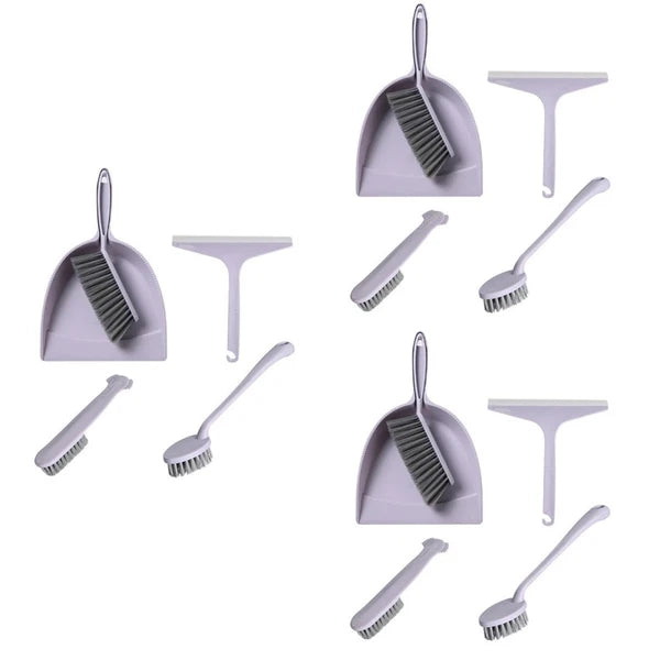 3 PCS Broom Dustpan Child Mini Table Brush Small Cleaning for Desk