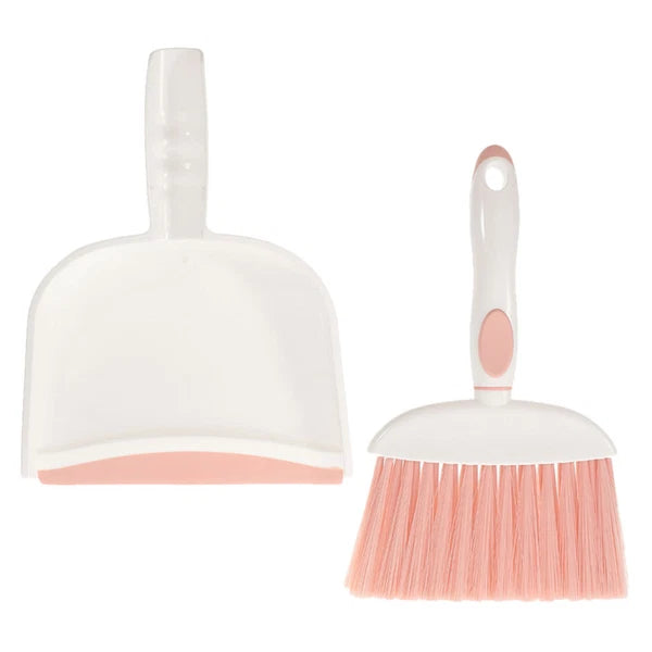 2 Sets Small Broom, Dustpan Set, Table Broom, Broom, Brush and-
