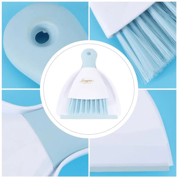 3 Pieces Convenient Small Dustpan Set Desktop Cleaner Cleaning Tools