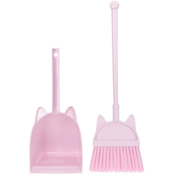 Children's Broom Set Toddler Childs Sweeping Brush Small and Dustpan Mini