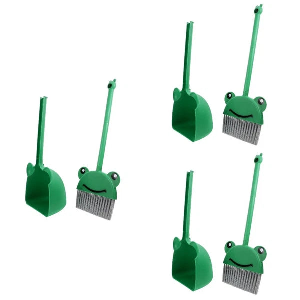 3 Sets Soft-haired Broom Child Baby Dustpan and Brush Home Kid's