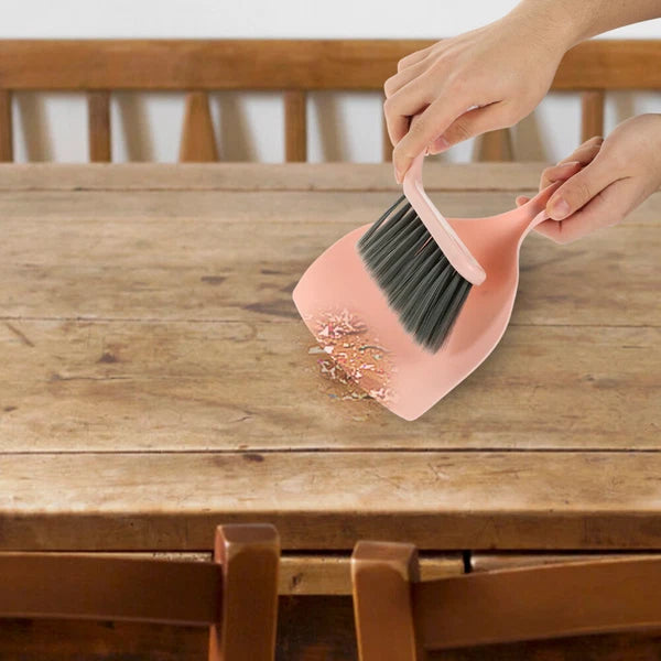 4 Sets Desktop Cleaning Broom Dustpan and Brush Multi-function Mini