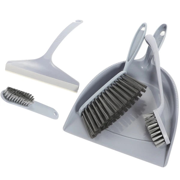 5Pcs Mini Desktop Sweep Cleaning Brush Small Broom Dustpan Set for Home Office
