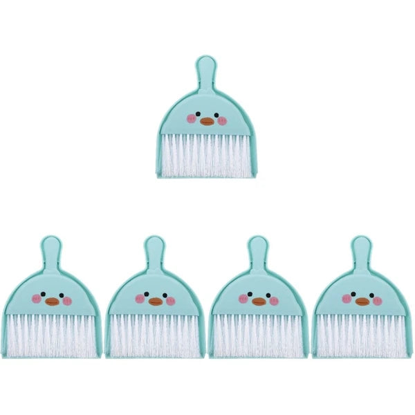 5 Sets Mini Broom Duster for Car Air Vent Small Brush and Dustpan