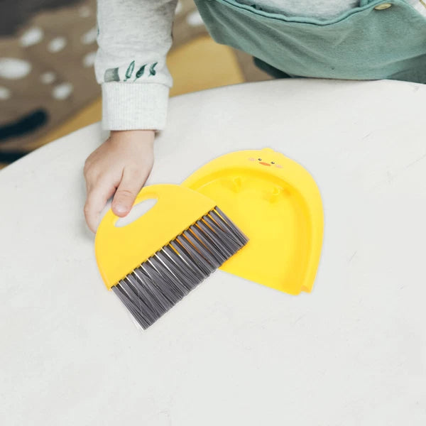 3 Sets Cleaning Broom Dustpan Table Brush Dining Table Sweeper-