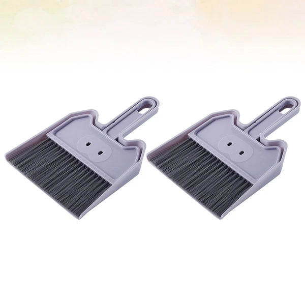 2 Sets Keyboard Cleaning Brush Hand Broom Dust Pan Desk Supplies