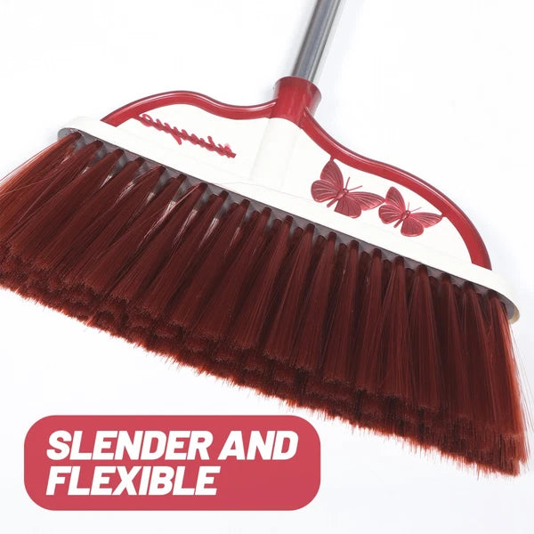 2 Sets Stainless Steel Broom Dustpan and Standing Office Sweeper